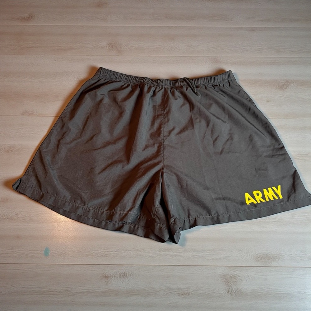 U.S. ARMY APFU PHYSICAL FITNESS SHORTS XL UNISEX BLACK LINED
